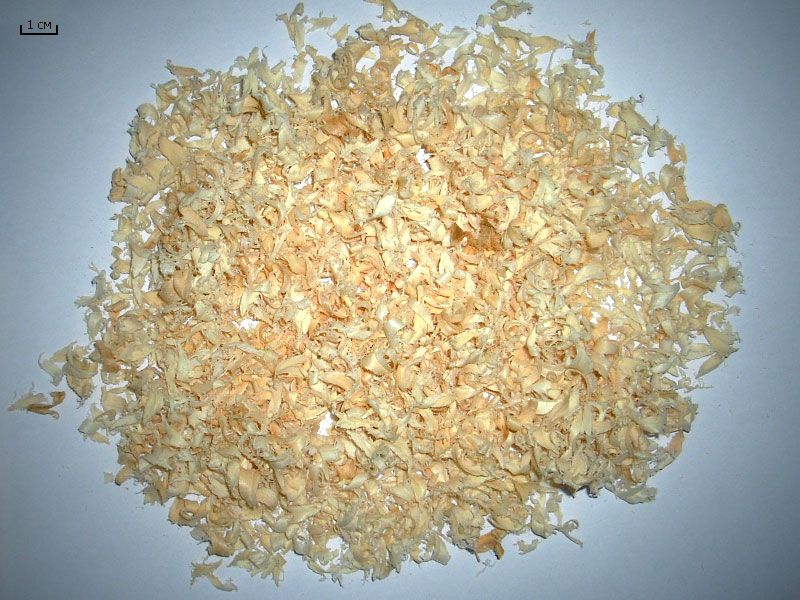 Осиновая стружка должна быть мелкой