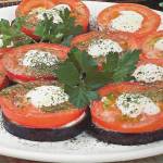 Баклажаны с помидорами и майонезом