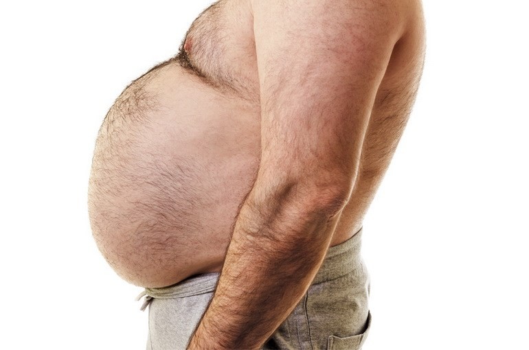 Большой живот