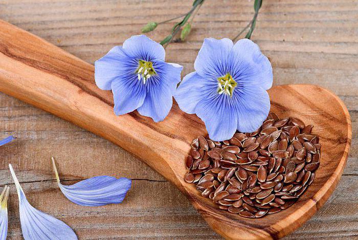 Цветы и семя льна