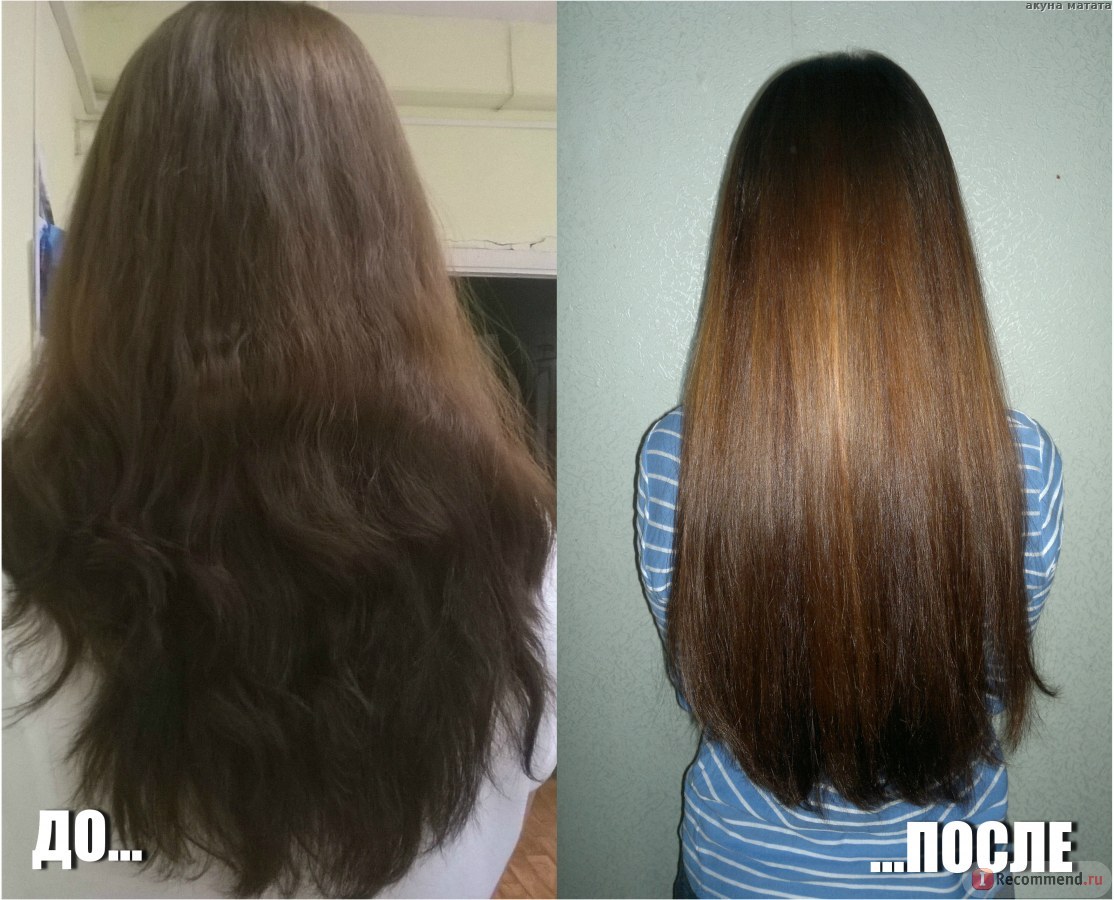 До и после применения кокосового масла