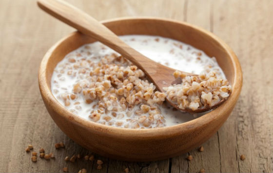 Гречка с кефиром