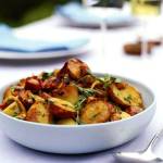 Картофельный салат с лисичками