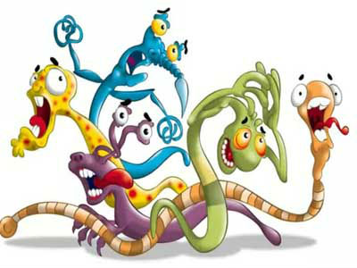 Мультяшные глисты