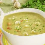 Овощной суп с сухариками