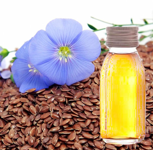 Семена, цветы и масло льна