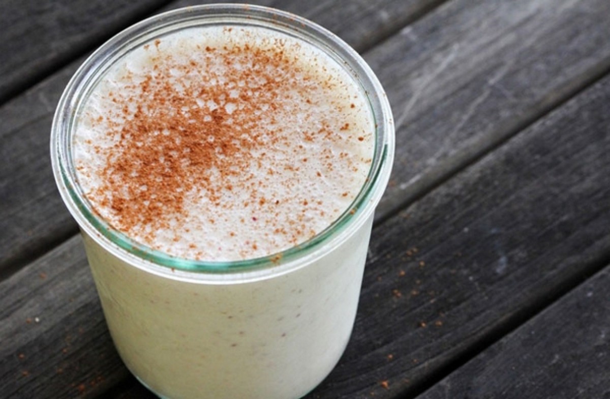 Стакан молока с отрубями