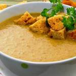 Суп с лисичками