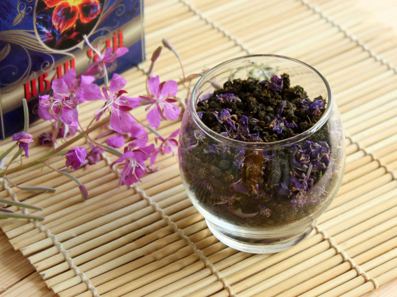 Заготовленные цветы иван-чая