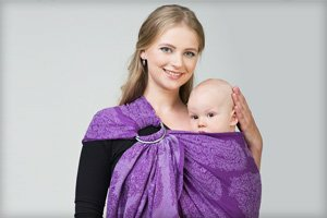 Как носить слинг с кольцами — фото и видео инструкция