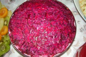 Свекла с чесноком и майонезом